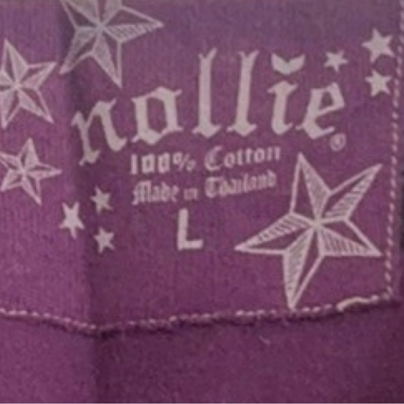 NOLLIE || Purple Gray Stripe Boyfriend Cardigan || size Large - Picture 4 of 6